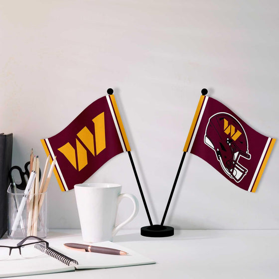 WinCraft Washington Commanders Desk and Table Top Flags