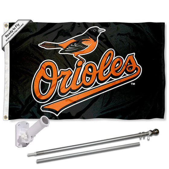 WinCraft Baltimore Orioles Flag Pole and Bracket Set