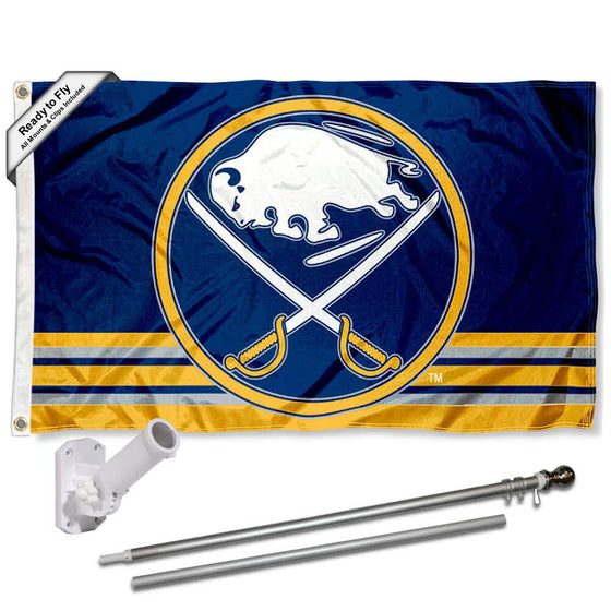 WinCraft Buffalo Sabres Flag Pole and Bracket Set