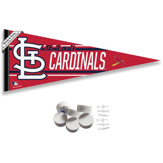 St. Louis Cardinals Pennant Banner and Wall Tack Pads