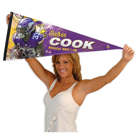 WinCraft Minnesota Vikings Cook Pennant Banner Flag