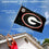 College Flags & Banners Co. Georgia Bulldogs SEC Flag with Pole and Bracket Kit