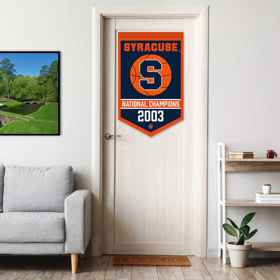 Syracuse Orange Basketball National Champions Banner