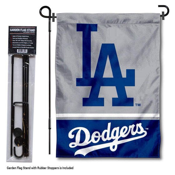 WinCraft Los Angeles Dodgers Garden Flag with Stand Holder