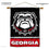 College Flags & Banners Co. Georgia Bulldogs 2-Sided Home Flag and Wood Banner Pole Set