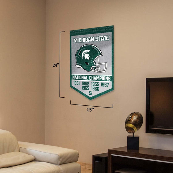 Michigan State Spartans Football National Champions Banner