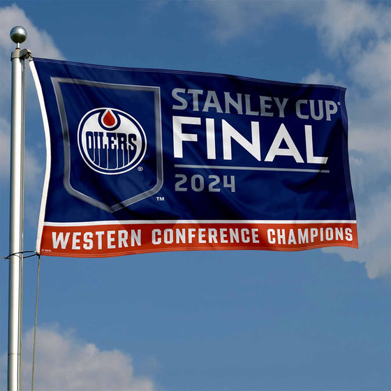 WinCraft Edmonton Oilers 2024 Stanley Cup Final Banner Flag