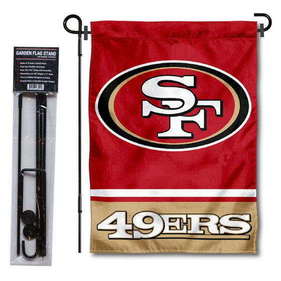 WinCraft San Francisco 49ers Garden Flag with Stand Holder