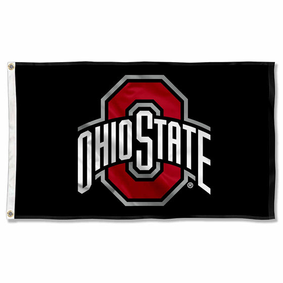 College Flags & Banners Co. Ohio State Buckeyes Black Flag