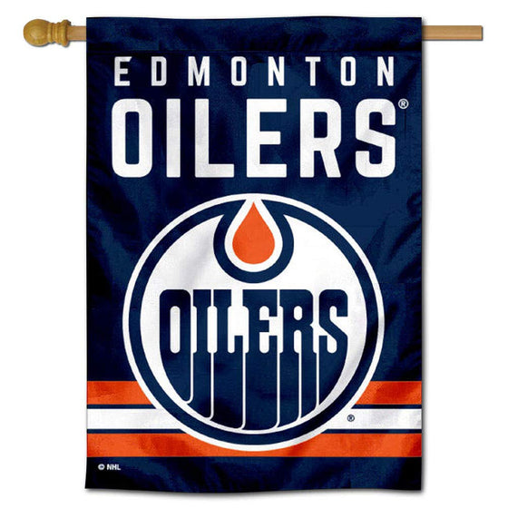 WinCraft Edmonton Oilers Double Sided Banner House Flag