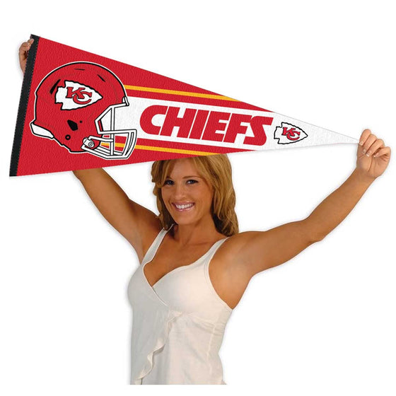 WinCraft Kansas City Chiefs Official 30 inch Large Pennant