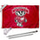 College Flags & Banners Co. Wisconsin Badgers Bucky Flag with Pole and Bracket Complete Set