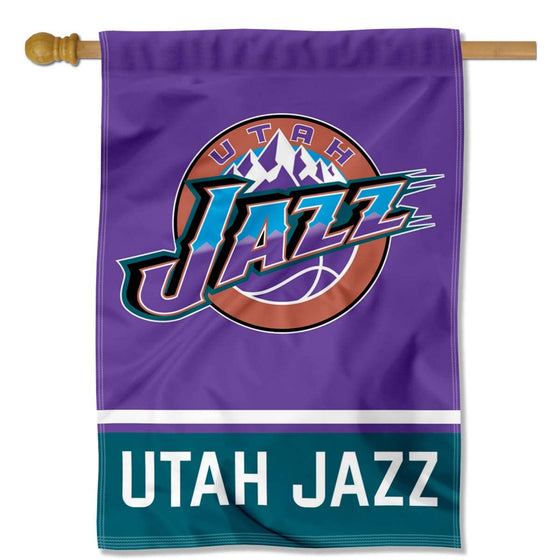 WinCraft Utah Jazz Purple Double Sided House Banner Flag