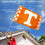 College Flags & Banners Co. Tennessee Volunteers Checkered Stripes Flag with Pole and Bracket Kit