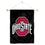 College Flags & Banners Co. Ohio State Buckeyes Black Window Wall Banner Hanging Flag with Suction Cup