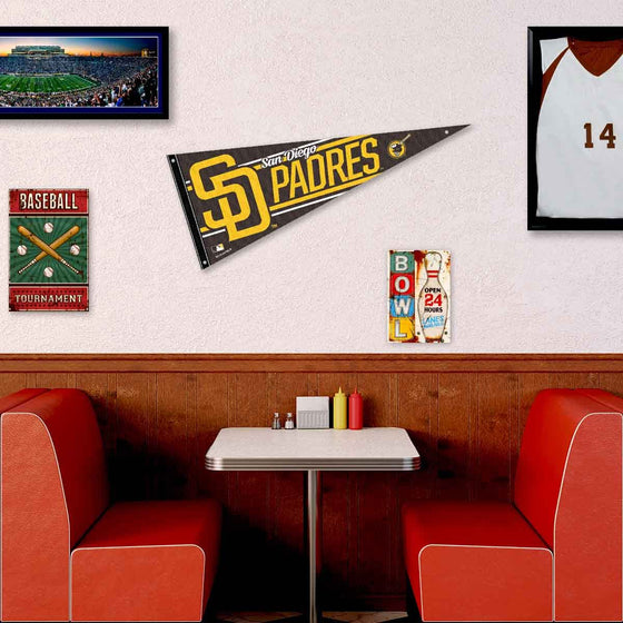 San Diego Padres Pennant Banner and Wall Tack Pads