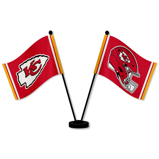 WinCraft Kansas City Chiefs Desk and Table Top Flags