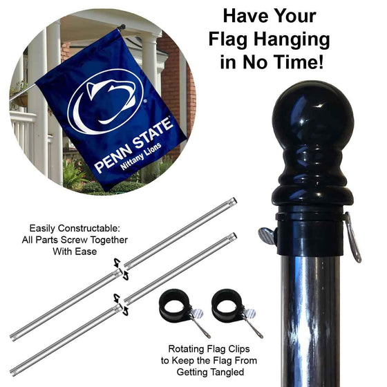 College Flags & Banners Co. Penn State Nittany Lions with Flag Pole Set