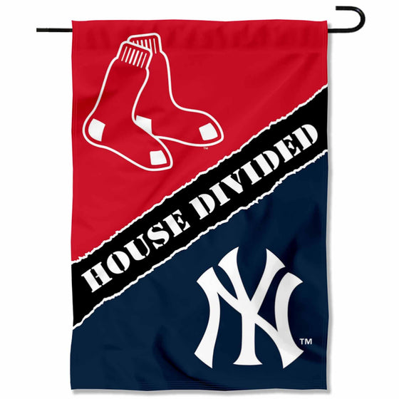 WinCraft House Divided Red Sox and Yankees Double Sided Garden Flag