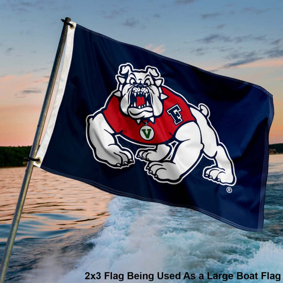 College Flags & Banners Co. Fresno State Bulldogs Small 2x3 Foot Flag