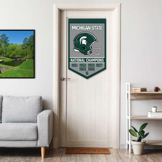 Michigan State Spartans Football National Champions Banner