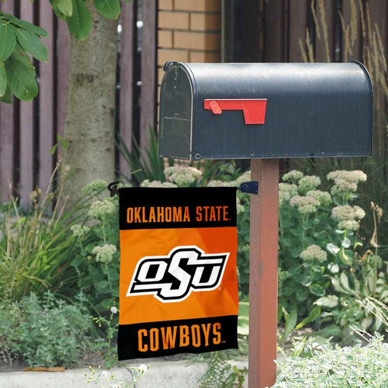 Oklahoma State Cowboys Garden Flag and Mailbox Post Pole Mount Holder Set