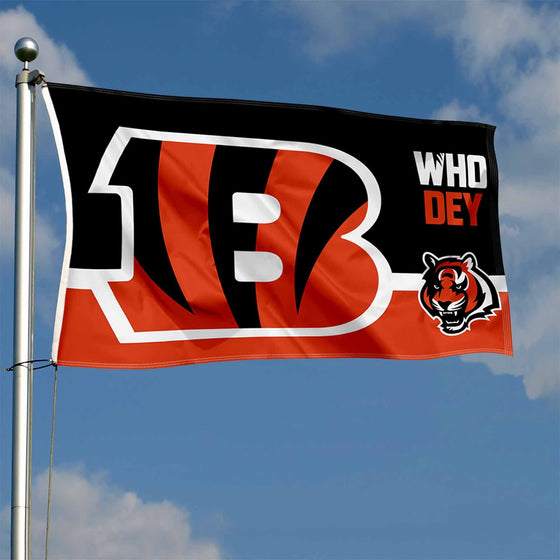 Cincinnati Bengals Who Dey Flag Outdoor Indoor 3x5 Foot Banner