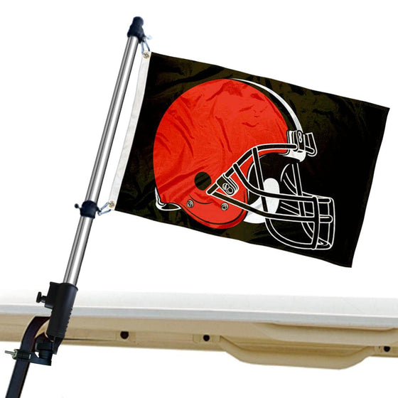 WinCraft Cleveland Browns Golf Cart Flag Pole and Holder Mounting Bracket