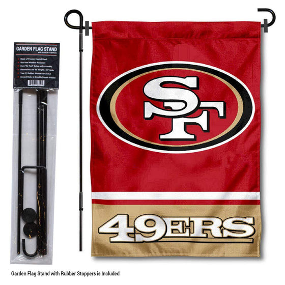 WinCraft San Francisco 49ers Garden Flag with Stand Holder