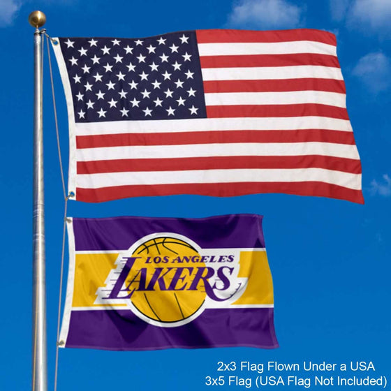 WinCraft Los Angeles Lakers Small 2x3 Foot Banner Flag