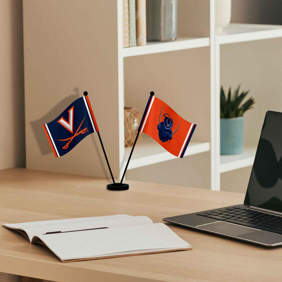 WinCraft Virginia Cavaliers Desk and Table Top Flags