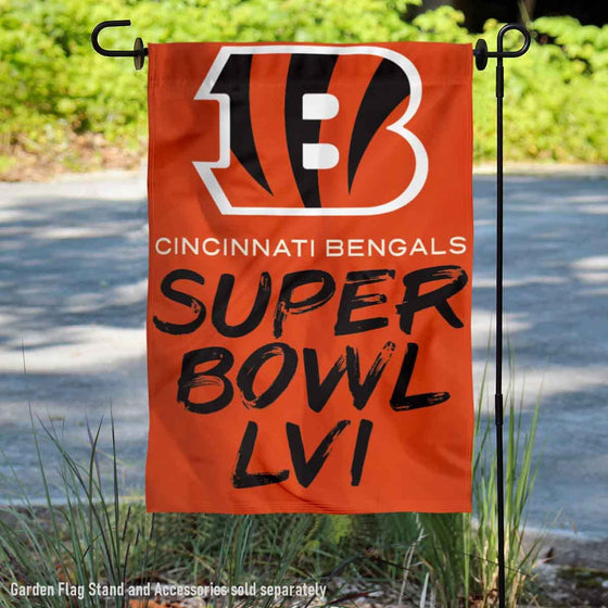 Cincinnati Bengals AFC Champions Super Bowl LVI Double Sided Garden Banner Flag