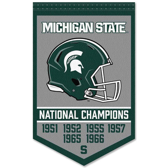 Michigan State Spartans Football National Champions Banner