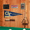 College Flags & Banners Co. Georgia Tech Yellow Jackets Pennant Flag and Wall Tack Mount Pads