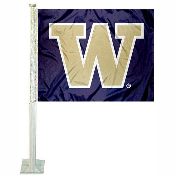 College Flags & Banners Co. Washington Huskies Car Flag