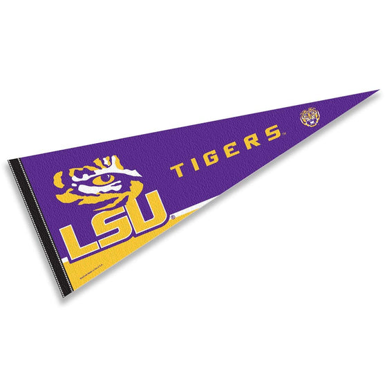 College Flags & Banners Co. Louisiana State LSU Tigers Full Size Eye Logo Pennant