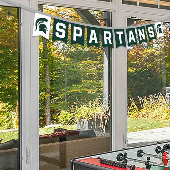 Michigan State Spartans Banner String Pennant Flags