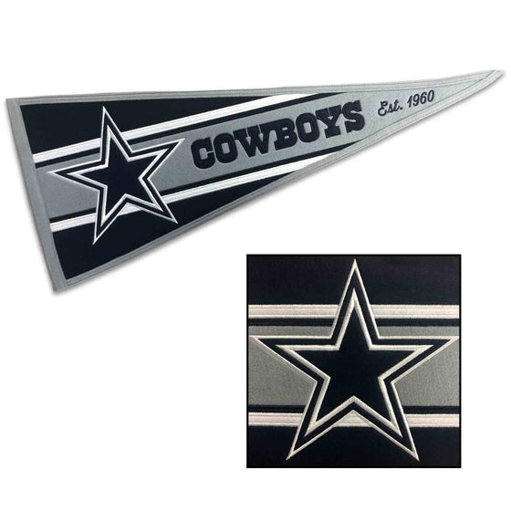 WinCraft Dallas Cowboys Embroidered and Sewn Pennant