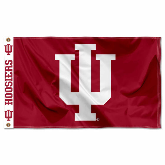 College Flags & Banners Co. Indiana Hoosiers Printed Header 3x5 Foot Banner Flag