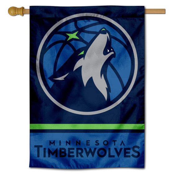 WinCraft Minnesota Timberwolves Double Sided House Banner Flag