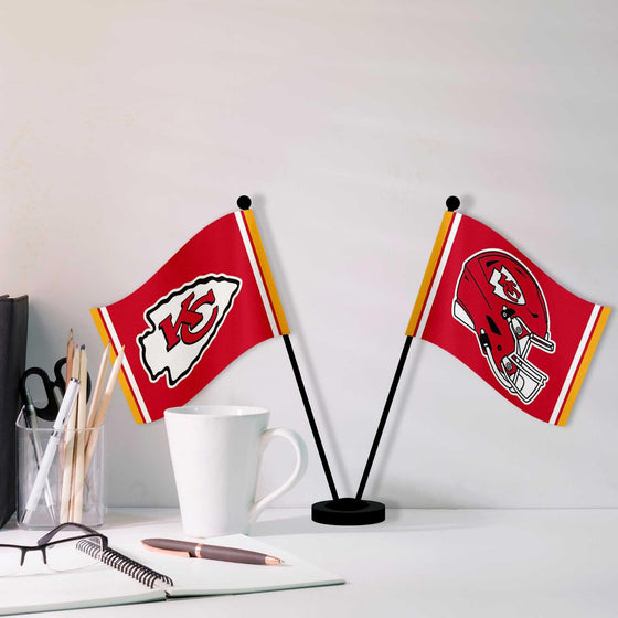 WinCraft Kansas City Chiefs Desk and Table Top Flags