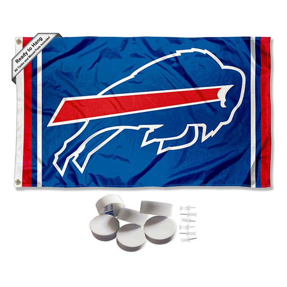 Buffalo Bills Banner and Tapestry Wall Tack Pads