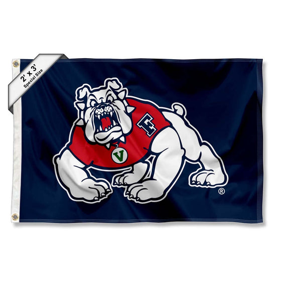 College Flags & Banners Co. Fresno State Bulldogs Small 2x3 Foot Flag