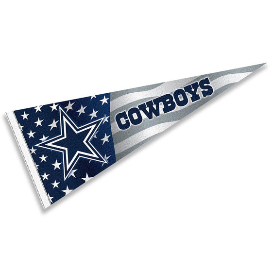 WinCraft Dallas Cowboys Nation USA Americana Stars and Stripes Pennant Banner Flag