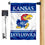 College Flags & Banners Co. Kansas Jayhawks Garden Flag and Mailbox Post Pole Mount Holder Set