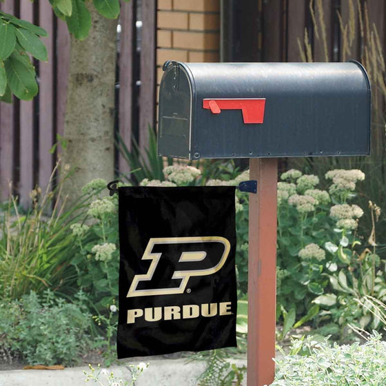 Purdue Boilermakers Garden Flag and Mailbox Post Pole Mount Holder Set