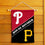 WinCraft House Divided Phillies and Pirates Double Sided Garden Flag