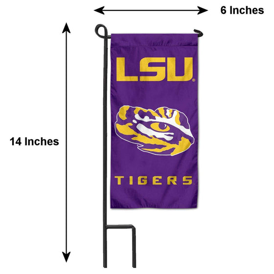 College Flags & Banners Co. Louisiana State LSU Tigers Mini Garden and Flower Pot Flag Topper