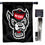 College Flags & Banners Co. NC State Wolfpack Black Double Sided House Flag with Flag Pole Set