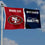 WinCraft San Francisco 49ers and Seattle Seahawks House Divided Flag Rivalry Banner